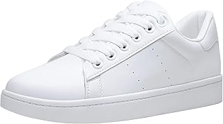 Women's Casual Fashion Sneakers Memory Foam Cute Tennis Shoes Low Top Lace Up Comfortable Walking Footwear for Everyday Work Travel 8002