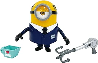 Minions Despicable Me 4 Despicably Deluxe Collectible 5.5 inch/14cm Figure, AVL Agent Mel Figure, Large Highly Detailed Toy Figure with Display Box
