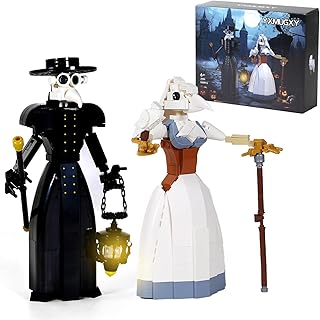 Plague Doctor Building Blocks Set - Medieval Themed Collectible Toy for Adults and Kids - Creative Construction Kit Gift for Boys and Girls (500Pcs)