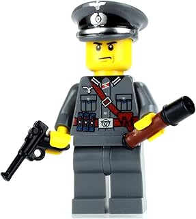 1.6 Inches Tall Collectible Wehrmacht Officer German WW2 Custom Minifigure | Printed in the USA | Genuine Military Minifig | Great Gift for Ages 10+ to Adult AFOL