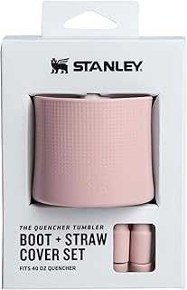 Quencher Boot and Straw Cover Cap | Anti-Slip Silicone Protector for Tumbler with Handle | Accessory Set for Stainless Steel Drinking Cup | BPA-Free