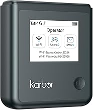 Mobile 4G LTE Hotspot, Included 1GB Global Data, Portable WiFi Hotspot for Travel in 80+ Countries, Access Multiple Carriers, No Contract, No SIM Card Needed, Portable Internet for Traveler