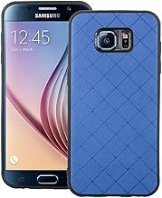 Asuwish Phone Case for Samsung Galaxy S6 Slim Soft Rubber Case,Shock Resistant Rugged Lightweight Flexible Anti-Slip Slim Fit Full Body Protective Rubber Phone Cover for GlaxayS6 6S S 6 GS6 Dark Blue