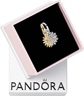 Splittable Sun & Moon Dangle Charm-Two-tone-With Gift Box