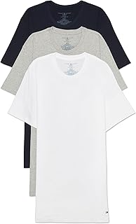 Men's Undershirts 3 Pack Cotton Classics Slim Fit Crew T-Shirt