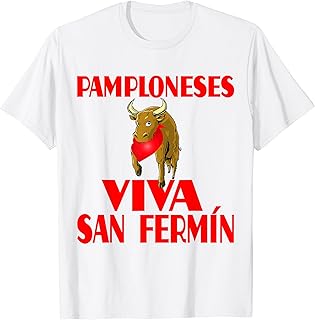 San Fermin And Pamplona Shirt Camisetas y Playeras de Espana