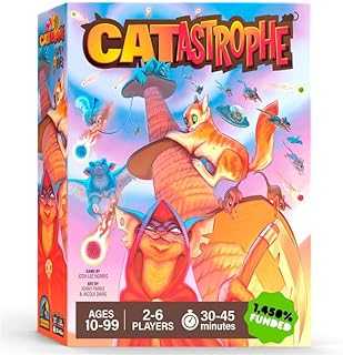CATastrophe A Game of 9 Lives | The Purrfect Board Game for Family Night and Cat Lovers | Ages 10+ | 2-6 Players | Easy to Learn