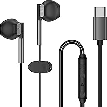 Samsung Earbuds Wired in Ear Earphones for Samsung Galaxy A17 A16 A15 A56 S25 Ultra S24 S23 S22 S21 S20 iPhone 16 17 Pro USB C Headphone with Mic Volume Control Wired Headphones for Pixel 10 9 Pro 8 7