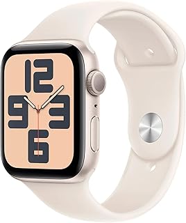 Apple Watch SE 44mm GPS Gold Aluminum Case - Starlight Sport Band