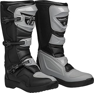 FLY Racing Men's Maverik LT Motocross Dirt Bike Boots, CE EN13634 | Articulated Ankle, Quick-Lock Buckles, Rubber Heat Shield, Lugged Outsole