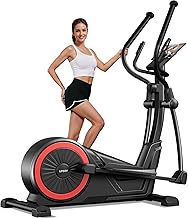 Elliptical Exercise Machine with 15.5" Stride & Heart Rate Grips,Ultra Silent Magnetic Elliptical Machine for Home with 16 Levels Resistance and LCD Monitor,400 LBS Weight Capacity