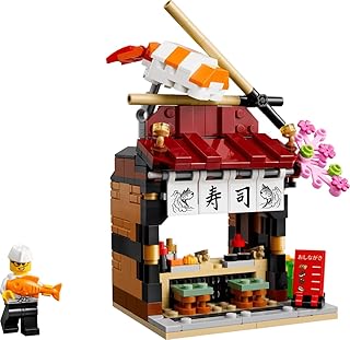 Restaurants of the World: Japan – 289-Piece Japanese Restaurant Building Kit with Chef Minifigure, Sushi Decor Display Model, Collectible Gift for Teens – 40906