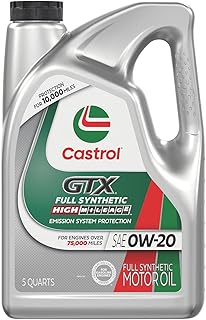 GTX Full Synthetic High Mileage 0W-20 Motor Oil, 5 Quart
