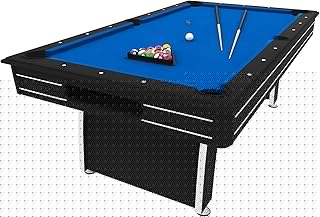 Fat Cat Tucson 7 Foot Pool Table with Automatic Ball Return, Billiard Table with Arcade Style Black Finish, 818 Bumpers, Includes Cues and Balls