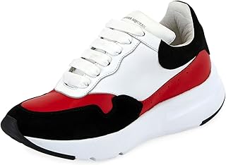 McQueen Leather Runner Sneakers 39 Black/Red
