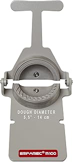 Empanada Maker EMPAMEC dough size diameter 5.5” (14Cm) TO BE USED WITH WHEAT FLOUR (Harina de trigo) Makes 100 empanadas per hour.
