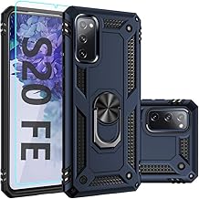 for Samsung Galaxy S20 FE Case,S20 FE Case,with Screen Protector,[Military Grade] 16ft. Drop Tested Cover with Magnetic Kickstand Car Mount Protective Case for Galaxy S20 FE, Blue