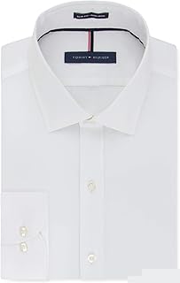Men's Slim Fit Non Iron Solid Dress Shirt