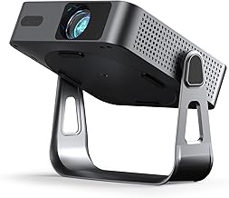 【Officially-Licensed APP & Native 1080P】 Thinnest 1.81" Smart Mini Projector with WiFi and Bluetooth, Auto Focus & Keystone Portable Outdoor Projector, VOPLLS 4K Support Home Movie Projector