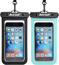 Waterproof Phone Pouch, IPX8 Waterproof Phone Case for iPhone 17/16/15/14 Pro Max, Cell Phone Dry Bag for Beach & Cruise Essentials, Touch Screen, Lanyard Included, 2 Pack (Fits Up to 8.9”)