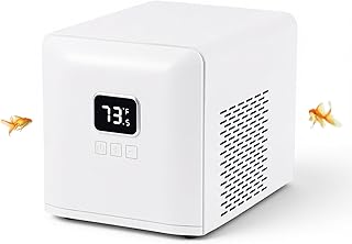 Upgraded 1/13HP Aquarium Chiller,Hydroponic Cooling System,Fish Tank Chiller with Compressor Quiet Cooling & Built-in Pump for Coral Shrimp/Axolotl (26gal/100L)