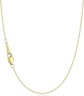 Gacimy Chain Necklace for Women, 14K Gold Plated/Silver Tone Cable Chain for Women, 1.1/1.3mm Thin Dainty Necklace Chains 16-24 Inch
