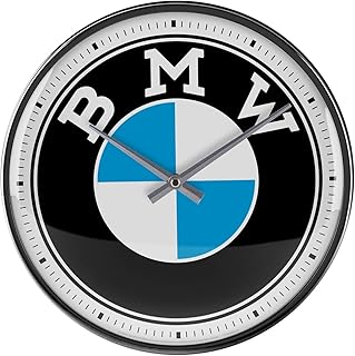 Nostalgic-Art Retro Wall Clock, 12.2", Official License Product (OLP), BMW – Logo – Gift idea for car Accessories Fans, Large Kitchen Decoration, Vintage Design