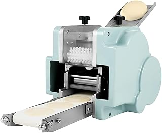 Automatic Dumpling Wrapper Maker 140W Electric Dumpling Skin Machine 50-60 Pieces/min Empanada Maker DIY Dumpling Mold Set PVC+Stainless Steel, 50-60pcs/Min 8cm Mold