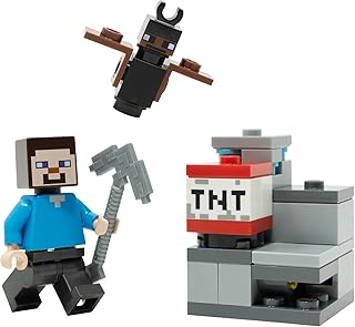 Minecraft: Steve Minifigure in The Diamond Mine with TNT - 6+