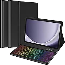 TaIYanG Backlit Keyboard Case for Samsung Galaxy Tab A9 Plus 11 Inch 2023 Model (SM-X210/X216/X218), Slim Lightweight Stand Cover with Magnetically Detachable Wireless Bluetooth Keyboard,Black