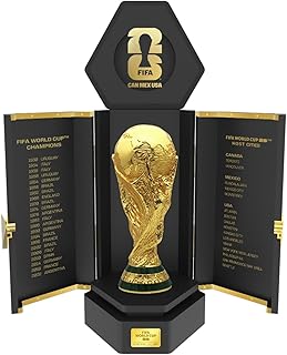 Officially Licensed FIFA World Cup 2026 Premium 260mm Trophy Replica – 24K Gold Plated Limited Edition (Only 2026 Made) – Individually Numbered with Luxury 3-Sided Leather Display Case
