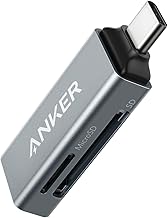 Anker SD Card Reader, 2-in-1 USB C Memory Card Reader for Digital Camera SD Card Viewer with Dual Slot for SDXC, SDHC, SD, MMC, RS-MMC, Micro SDXC,MicroSD, Micro SDHC Card, and UHS-I Cards