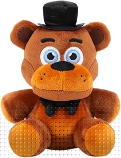Jazwares Five Nights at Freddy’s Classic Freddy Plush - 8-Inch Stuffie with Soft Material and Glow-in-The-Dark Eyes