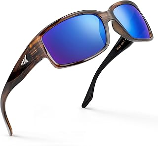 Skidaway Polarized Sport Sunglasses for Men and Women,Ideal for Driving Fishing Cycling and Running,UV Protection