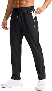 Men's Lightweight Hiking Pants Quick Dry Outdoor Sweatpants with Zipper Pockets for Athletic Workout Casual Travel