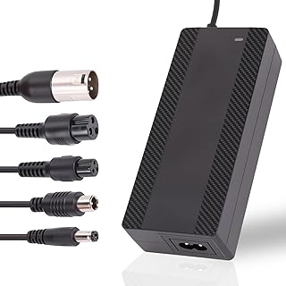 42V 2A Electric Scooter Charger for 36V Lithium Battery, 5-in-1 Plug Ebike Charger for Gotrax, Jetson, Razor, Swagtron, Bird, Segway,UL Certified