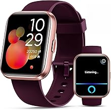 Smartwatch for Women, Compatible with Android & iPhone, 1.8'' Fitness Tracker Watch with Alexa, Call & Notification Alerts, Heart Rate & Sleep Monitor, 120 Sports Modes, Waterproof Watch for Women