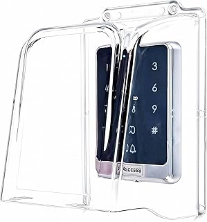 Plastic Doorbell Rain Cover, Transparent Plastic Doorbell Water Shield Waterproof Protector Access Control Attachment for Door Access/Attendance Machine(Transparent)