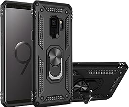 for Samsung Galaxy S9 Case, Dual Layer Protective Heavy Duty Armor Rugged for Galaxy S9 [Military-Grade] Protective，Magnetic Kickstand Car Holder Phone Case Black