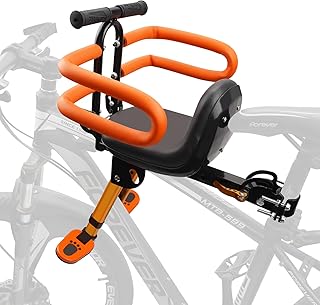 XIEEIX Child Bike Seat, Kids Bike Seat with Guardrail, High Seat Cushion Backrest Mountain Bike Child Bike Seat, Bicycle Child Safety Seat for Children from 1 to 3 Years Old