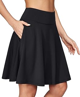20" Knee Length Skorts Skirts for Women with Pockets Tennis Skirt High Waisted Golf Skirts for Women Casual Athletic