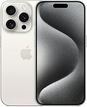 Apple iPhone 15 Pro Max, 256GB, White Titanium - Locked to T-Mobile (Renewed) | Locked, Renewed