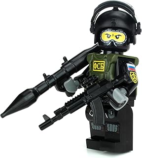 1.6 Inches TallCollectible Russian Spetsnaz Special Forces Soldier Custom Minifigure | Printed in the USA | Genuine Military Minifig | Great Gift for Ages 10+ to Adult AFOL