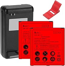 Lasting Power 3900mAh Replacement Li_ion Battery Special USB/AC Desktop Charger Folding Bracket Compatible with Samsung Galaxy S4 I9500 Phone