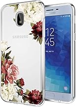 Case for Galaxy J7 Refine/J7 2018/J7 Star/J7 V 2nd Gen/J7 Aero Case for Girls Women, Slim Clear Pattern Soft TPU Back Phone Protective Cover Cases for Samsung Galaxy J7 2018 (Blossom Flower)