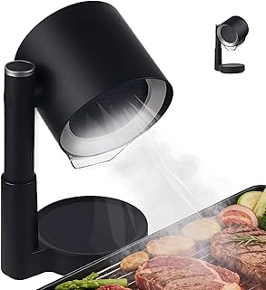 Portable Range Hood 2026 Upgrade, 3 Speed Low Noise Desktop Exhaust Fan, Detachable Aluminum Grease Filter & Oil Cup, Telescoping Compact Ductless Vent for Indoor Outdoor BBQ Hot Pot RV Cooking