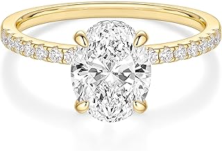 3CT Engagement Rings Oval Cut Cubic Zirconia CZ Wedding Promise Rings for Her Stunning Wedding Bands for Women Size 3-11