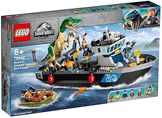 Jurassic World Baryonyx Dinosaur Boat Escape 76942 Building Kit; Cool Toy Playset for Creative Kids
