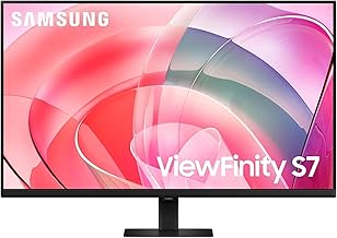 27-Inch ViewFinity S7 (S70D) Series 4K UHD High Resolution Monitor with HDR10, Multiple Ports, Easy Setup Stand, Advanced Eye Care, LS27D702EANXGO, 2024