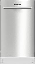Honeywell 18-Inch Dishwasher with 8 Place Settings, 6 Washing Programs, Stainless Steel Tub, UL & Energy Star Certified, Stainless Finish